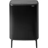 Brabantia Bo Touch Bin Hi afvalemmer 2 x 30 liter Matt Black