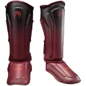 Venum Spectre Scheenbeschermers – Premium Kickboks & Muay Thai Bescherming – Zwart/Rood - M