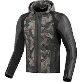 Bogotto Radic Leren / Textiele Motorjas Groen Maat 4XL