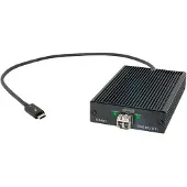 Sonnet Technologies Solo 10G Thunderbolt 3 naar SFP+ 10 Gigabit Ethernet Adapter (SFP+ [SR] inbegrepen) *Nieuw (Thunderbolt 3, SFP+), Netwerkadapter, Zwart