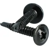 Carpoint Zelftappende Schroeven Zwart 25 mm – 100 Stuks – Sterke Bevestiging – Voor Montage & Kluswerk