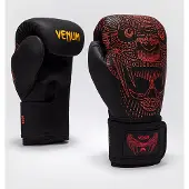 Venum Quetzal Fury Bokshandschoenen Zwart Fury Rood Mandarijn - 12 OZ