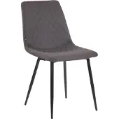 CLP Stoel Telde, bekleding van stof met metalen frame, donkergrijs