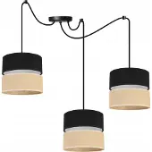 Light11 HOME SPIDER-plafondlamp, lampenkap 20 cm, zwart