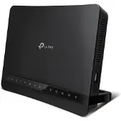 TP-LINK VR1200v, Ethernet WAN, zwart