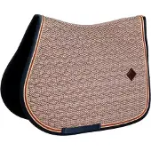 Kentucky Horsewear Horsewear - Zadeldoek Pied-de-Poule jumping bordeaux marine