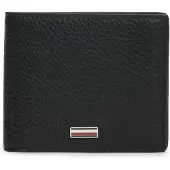 Tommy Hilfiger Portemonnee 'Signature Plaque Bifold' zwart