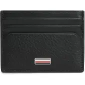 Tommy Hilfiger Portemonnee 'Signature Plaque Card' zwart