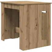 vidaXL Eettafel, 240 x 85 x 75 cm, houtvezel, Artisan-eikenhout