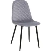 CLP fauteuil Giverny met sierstiksels, kleur grijs. Materiaal: fluweel