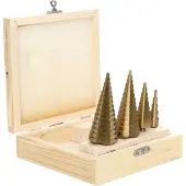 AWTOOLS FORET ÉTAGÉ HSS-TIN / SET VAN 4 STUKS.