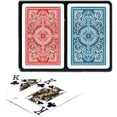 Nijdam Pokerkaarten 2-pack 100% Blauw/Rood