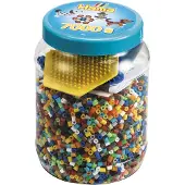 Hama Strijkkralen Set in Pot 7000 stuks Blauw
