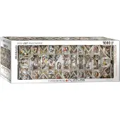 Eurographics Michelangelo - Sixtijnse Kapel Panorama Puzzel (1000 stukjes)