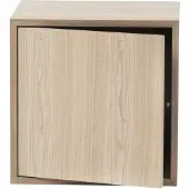 Muuto Stacked opbergsysteem met deur medium Eikenhout