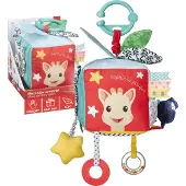 Sophie de Giraf Activiteitenkubus - Boxmobiel - Baby speelgoed - Met ophangring - Vanaf 0 maanden - 15x15x15 cm - Meerkleurig
