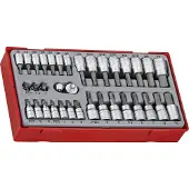 Teng Tools Dop- en bitset TT1 tray 1/4" 3/8" Plat- PH- PZ- TX-- hex 35 delig