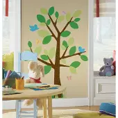 RoomMates Muurstickers - Boom Met Gestippelde Stam - - Wall_stickers - Vinyl