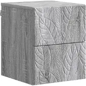 vidaXL Muurbevestigde Nachttafel Grijs Sonoma 34,5 x 33 x 40 cm