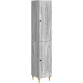 vidaXL Kast Set 2 st Grijs Sonoma Bewerkt hout