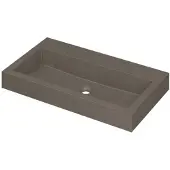 Ink Momento Wastafel Quartz Zonder Kraangat - 800x450x90 mm - Quartz Beton