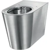 Delabie WC S21 P staand toevoer horizont RVS 304 mat