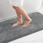 Unyqoos Zacht en Comfortabel Badkamertapijt met Antislip en Hoogpolige Microvezelstructuur