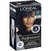 PADU Préférence haarverf in levendige kleuren voor vrouwen, tint 60 - 1,102 Blauwzwart - L'Oréal Paris