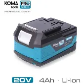 Koma Tools 20v 4a Batterij