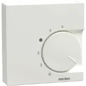 Merten centrale plaat voor RTR 534719, met wisselcontact, polarwit, glanzend, systeem M