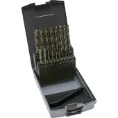 Tameson 19-Piece Spiraalborenset DIN 338 N HSS-E 1 - 10 mm