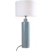 PR Home Tafellamp Solo, blauw, Woon-/ Eetkamer, Textiel / Stof / Zijde, Modern, Tafellamp