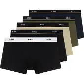 BOSS Boxershorts beige / nachtblauw / olijfgroen / zwart