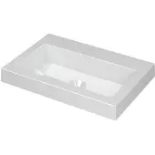 Ink Dock Wastafel Polystone Zonder Kraangat - 600x400x60 mm - Glans Wit