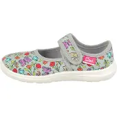 Beck Ballerina's 'Flora' grijs / lavendel / lichtroze / rood