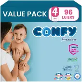 Confy 3x Premium Luiers Maat 4 Maxi 7-14kg 32 Stuks