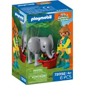 Playmobil Animals and Friends 72092 Dierentuin: Babyolifant en dierenverzorger