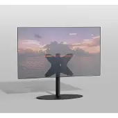 Cavus Vloerstandaard ELLIPS zwart 60 cm VESA 400x300