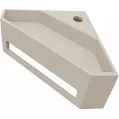 Wiesbaden Hoekfontein Julia Driehoekig 35x35x16cm Solid Surface Beige