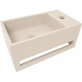 Wiesbaden Fontein julia rechts rechthoekig 35x20x16 cm solid surface beige