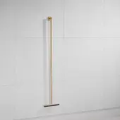 Saniclear Brass vloerwisser 125cm geborsteld messing mat goud