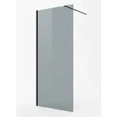 Badplaats Douchewand rizani 100 x 200 cm zwart – inloopdouche 8 mm