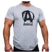Universal Nutrition Animal Basic Logo T-Shirt - Grijs - S