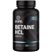 Pure Betaine HCL 650mg - 120 v-caps