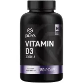 Pure Vitamine D-3 3000IU - 180 v-caps