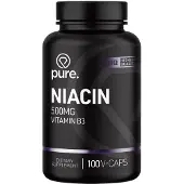 Pure Niacine 500mg - 100 v-caps