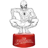 Arditex Spiderman 3D-lamp, rood, voor kinderen, one size