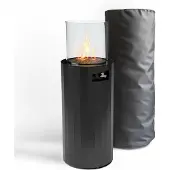 Planika Bino gas terrasverwarmer met beschermhoes - Zwart