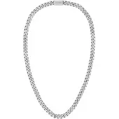 BOSS Silver-tone chain necklace with branded magnetic closure