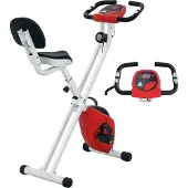 HOMCOM -Magnetische hometrainer-staal-43x97x109cm-wit